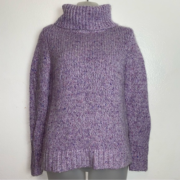 Talbots purple turtle neck pullover sweater - Picture 2 of 6